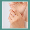 Modian 100% Real 925 Sterling Silver Simple Luxury Oval Rainbow Color Tourmaline Finger Ring For Women Wedding Statement Jewelry