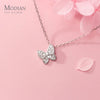Modian 2020 New 925 Sterling Silver Sparkling Zircon Dancing Butterfly Tiny Mini Pendant for Women Fine Jewelry Birthday Gift