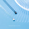 Modian 2020 New Mode 100% Real 925 Sterling Silver Water drop Simple Necklace for Women Korean Style Fine  Jewelry