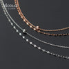 Modian New Design 925 Sterling Silver Double Layer Chokers Necklace for Women Geometric Necklace Korea Style Fine Jewelry