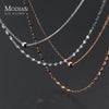 Modian New Design 925 Sterling Silver Double Layer Chokers Necklace for Women Geometric Necklace Korea Style Fine Jewelry