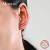 Modian New Lucky Tree of Life Long Ear Studs 100% 925 Sterling Silver Leaves Cute Stud Earrings For Women Wedding Jewelry