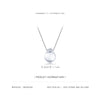 Modian New Real 925 Sterling Silver Clear Crystal Pendant Luminous Water drops Necklace For Girls Silver Jewelry