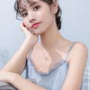 Modian New Real 925 Sterling Silver Round Clear CZ Exquisite Luxury Pendant Necklace For Women Wedding Fine Jewelry