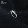 Modian New Sparkling Charm Clear CZ Ring 100% 925 Sterling Silver Adjustable 5-8 Size Finger Rings For Women Fine Jewelry