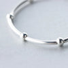 Modian 925 Sterling Silver Beads For Women Adjustable Silver Bracelets Bangles for Women Sterling Silver Fine  Jewelry