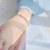 Modian 925 Sterling Silver Colorful Beads Crystal Charms Bracelet New Luxury Bangle Chain For Women Party Jewelry