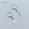 Modian 925 Sterling Silver Dangle Earrings Charm Vintage Tree of Life Drop Earring for Women Leaves Jewelry Brincos Bijoux