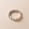 Modian 925 Sterling Silver Exquisite Baroque Pearl Adjustable Size 6-9 Finger Rings For Women Fine Geometric Jewelry