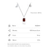 Modian 925 Sterling Silver Exquisite Twelve Constellations Red Zirconia Aries Necklace Pendant For Women Fine Jewelry Gifts