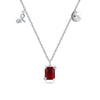 Modian 925 Sterling Silver Exquisite Twelve Constellations Red Zirconia Aries Necklace Pendant For Women Fine Jewelry Gifts