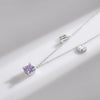 Modian 925 Sterling Silver Luxury Round Zircon Constellation Scorpio Chain Necklace Pendant For Women Jewelry Bijoux Girl Gifts