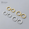 Modian 925 Sterling Silver Simple Circle Elegant Earrings 14K Gold Plated Hoop Earring For Women Fine Jewelry Gifts