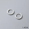 Modian 925 Sterling Silver Simple Circle Elegant Earrings 14K Gold Plated Hoop Earring For Women Fine Jewelry Gifts