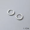 Modian 925 Sterling Silver Simple Circle Elegant Earrings 14K Gold Plated Hoop Earring For Women Fine Jewelry Gifts