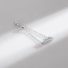 Modian 925 Sterling Silver Simple Hearts Shape Romantic Love Adjustable Chain Finger Rings For Women Wedding Original Jewelry