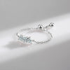 Modian 925 Sterling Silver Simple Hearts Shape Romantic Love Adjustable Chain Finger Rings For Women Wedding Original Jewelry