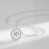 Modian 925 Sterling Silver Sparkling Luxury Pendant Necklace Link Chain Movable Zirconia Wedding Engagement Jewelry For Women