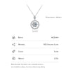 Modian 925 Sterling Silver Sparkling Luxury Pendant Necklace Link Chain Movable Zirconia Wedding Engagement Jewelry For Women