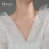 Modian A Row Glittering Zirconia Lovely Hearts Shape 925 Sterling Silver Pendant for Women Girl Enggement Party Fine Jewelry