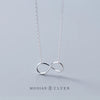 Modian Authentic 925 Sterling Silver Infinite Love Neckalce for Women Rose Gold Color Gold ColorStatement Jewelry Bijoux