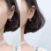 Modian Bowknot Shape Hoop Earrings Elegant  Silver Earrings for Women Lady 925 Sterling Silver Gold Color Jewelry Gift