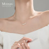 Modian Brands Classic Sliver Beads Pendant Necklace for Women 925 Sterling Silver Link Snake Chain Fine Jewelry Bijoux