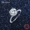 Modian Classic 100% Real 925 Sterling Silver Ten Hearts Zircon Luxury Ring Wedding Rings Engagement Jewelry For Women