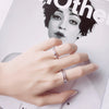 Modian Classic Adjustable 100% 925 Sterling Silver Couple Rings For Women Wedding Engagement Luxury Romantic Jewelry