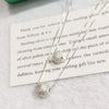 Modian Classic Lovely Tiny Frosted Ball Pendant Necklace for Women 925 Sterling Silver Box Chain Two Style Fine Jewelry