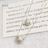 Modian Classic Lovely Tiny Frosted Ball Pendant Necklace for Women 925 Sterling Silver Box Chain Two Style Fine Jewelry