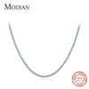 Modian Classic Luxury Full Clear CZ Necklace Solid 925 Sterling Silver Sparkling Choker Necklaces For Women Statement Jewelry