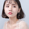 Modian Classic Real 925 Sterling Silver Swing Full Stars Line Drop Earrings For Women Dangle Ear Silver Fine Jewelry