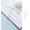 Modian Classic Real 925 Sterling Silver Swing Full Stars Line Drop Earrings For Women Dangle Ear Silver Fine Jewelry