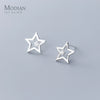 Modian Classic Sterling Silver 925 Simple Star Stud Earring for Women Gift Anti-Allergy Ear Pin Fine Jewelry Accessories