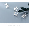 Modian Classic Sterling Silver 925 Simple Star Stud Earring for Women Gift Anti-Allergy Ear Pin Fine Jewelry Accessories