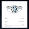 Modian Clear 3ct CZ Stone Ring Classic Real 925 Sterling Silver Crown Rings for Women Wedding Engagement Statement Fine Jewelry