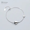 Modian Clear CZ Stars Aircraft Chain Bracelets 925 Sterling Silver Female Jewelry For Women Party S925 Silver Bracelet