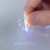 Modian Dazzling Big Square Rainbow Crystal Hoop Earrings For Women Swing Classic Hoops Ear 925 Sterling Silver Jewelry