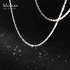 Modian Dazzling Simple Adjustable Necklace for Women Girls 925 Sterling Silver Luxury Brand Jewelry 2024 New Mode Accessories