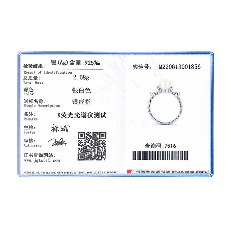 Modian Elegant Shell Pearl Ring 925 Sterling Silver Exquisite Vintage Female Rings For Women Party Vacation Fine Jewelry