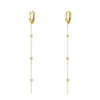 Modian Exquisite Swing Long Tassel Drop Earring Real 925 Sterling Silver Charm Chain Dangle Earrings For Women Jewelry