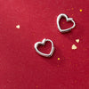 Modian Exquisite Simple Hearts Romantic Charm Hoop Earrings For Women Real 100% 925 Sterling Silver Female Accessories Jewelry