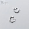 Modian Exquisite Simple Hearts Romantic Charm Hoop Earrings For Women Real 100% 925 Sterling Silver Female Accessories Jewelry