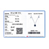 Modian Exquisite Square Blue Zirconia Pendant 100% 925 Sterling Silver Constellation Taurus Necklace Link Chain For Women Gift
