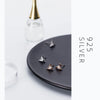 Modian Exquisite Windmill Zircon Silver Stud Earrings for Girl Rose Gold Color Studs 925 Sterling Silver Women Gifts Accessories
