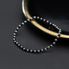 Modian Black Crystal or Ball Strand Bracelet for Women 925 Sterling Silver Simple Bracelet Fine Jewelry Gift 2020 New