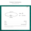 Modian Clear CZ Aircraft Bracelet Solid 925 Sterling Silver Charm Chain Exquisite Bracelets For Women Girls Jewelry Gift