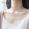 Modian Simple Design Geometric Triangle 925 Sterling Silver Mini Pendant Necklace for Women Japanese Style Fine Jewelry