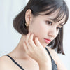 Modian Genuine 925 Sterling Silver Radiant Zircon Star Gold Color Round Disc Hearts Stud Earring for Women Unique Fine Jewelry
